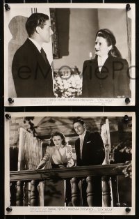 5t1300 CRY WOLF 7 8x10 stills 1947 Barbara Stanwyck wouldn't be so afraid if she didn't love Errol Flynn!