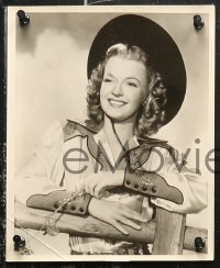 5t1386 DALE EVANS 5 8x10 stills 1940s great cowboy western images of the star + two with Will Rogers!