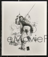 5t1187 EIGER SANCTION 10 8x10 stills 1975 starring Clint Eastwood, one candid and artwork!