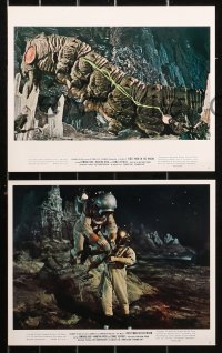 5t0867 FIRST MEN IN THE MOON 7 color 8x10 stills 1964 Ray Harryhausen special effects, H.G. Wells!