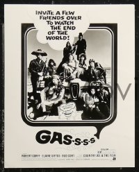 5t0993 GASSSS 25 8x10 stills 1970 AIP, Roger Corman, Robert Corff, Elaine Giftos, Country Joe!