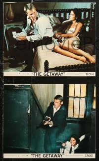 5t0889 GETAWAY 5 8x10 mini LCs 1972 great action images of Steve McQueen & Ali McGraw, Peckinpah!