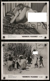 5t1443 HEDONISTIC PLEASURES 4 8x10 stills 1969 where only the bold and the very adult dare look!