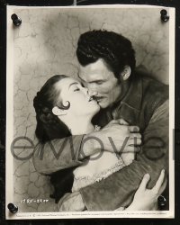 5t0972 KISS OF FIRE 34 8x11 key book stills 1955 Jack Palance as El Tigre & sexy Barbara Rush!
