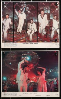 5t0858 SATURDAY NIGHT FEVER 8 8x10 mini LCs 1977 great images of disco dancer John Travolta!