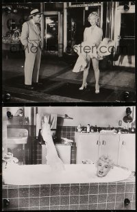 5t1174 SEVEN YEAR ITCH 11 from 7x9.25 to 7.5x9.25 stills 1955 sexy Marilyn Monroe, w/ blowing skirt!