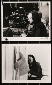 5t1410 SHINING 5 8x10 stills 1980 Stanley Kubrick candid, Jack Nicholson, Shelley Duvall, Crothers!
