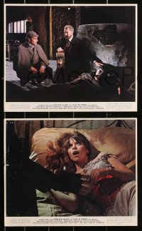 5t0880 STUDY IN TERROR 6 color 8x10 stills 1966 John Neville as Sherlock Holmes, cool images!