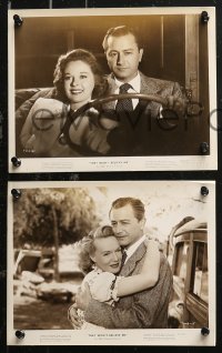 5t1284 THEY WON'T BELIEVE ME 8 8x10 stills 1947 Susan Hayward, Robert Young, Irving Pichel noir!