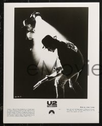 5t1375 U2 RATTLE & HUM 6 8x10 stills 1988 Irish rockers Bono, The Edge, Larry Mullen Jr & Clayton!