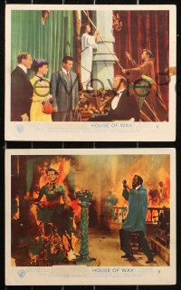 5t0939 HOUSE OF WAX 8 3D color English FOH LCs 1953 Vincent Price, Charles Bronson, ultra rare!