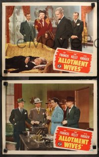 5t0567 ALLOTMENT WIVES 3 LCs 1945 sexy Kay Francis, Paul Kelly, Gertrude Michael