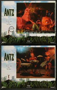 5t0037 ANTZ 8 LCs 1998 Woody Allen, computer animated insects, every ant has his day!