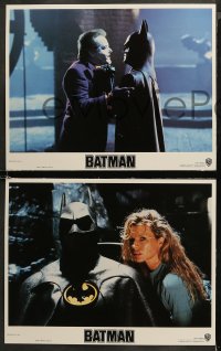 5t0048 BATMAN 8 LCs 1989 Michael Keaton, Kim Basinger, Jack Nicholson, directed by Tim Burton!