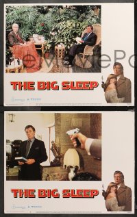 5t0053 BIG SLEEP 8 LCs 1978 Robert Mitchum, sexy Candy Clark, James Stewart, Michael Winner