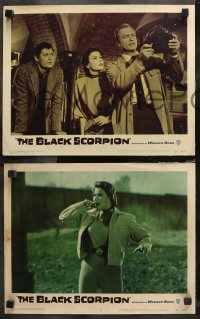 5t0365 BLACK SCORPION 7 LCs 1957 Richard Denning & Mara Corday hunt a wacky monster!