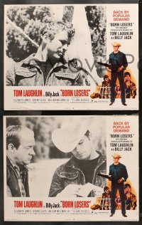 5t0059 BORN LOSERS 8 LCs R1974 Tom Laughlin directs and stars as Billy Jack, motorcycle action!