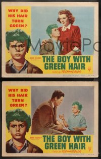 5t0366 BOY WITH GREEN HAIR 7 LCs 1948 great images of Dean Stockwell, a kid who wants to end war!