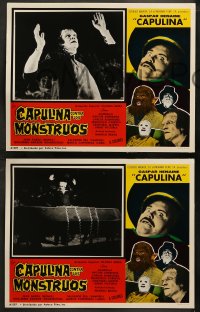 5t0581 CAPULINA CONTRA LOS MONSTRUOS 3 Spanish/US LCs 1974 Miguel Morayata, horror!