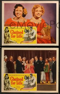 5t0076 CHAINED FOR LIFE 8 LCs 1951 sideshow performers Hilton Siamese Twins, ultra rare complete set!