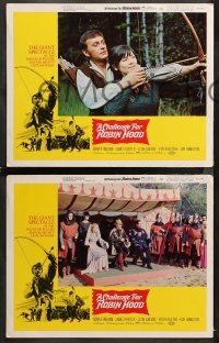 5t0077 CHALLENGE FOR ROBIN HOOD 8 LCs 1967 Hammer, the rogue of rogues and his mighty outlaw band!