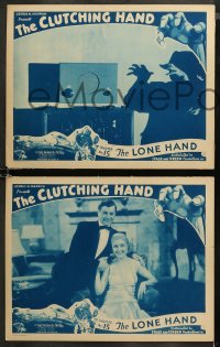 5t0411 CLUTCHING HAND 6 chapter 15 LCs 1936 serial, Jack Mulhall, Farnum, Ruth Mix, The Lone Hand!