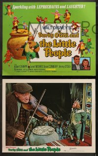 5t0091 DARBY O'GILL & THE LITTLE PEOPLE 8 LCs R1977 Disney, Sean Connery, leprechauns and laughter!