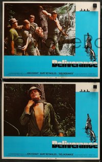 5t0095 DELIVERANCE 8 int'l LCs 1972 Jon Voight, Burt Reynolds, Ned Beatty, John Boorman classic!