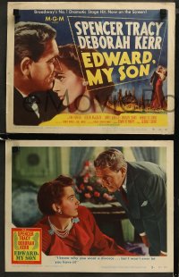 5t0110 EDWARD MY SON 8 LCs 1949 Spencer Tracy & sexy Deborah Kerr, Broadway No. 1 dramatic stage hit!