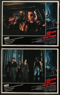 5t0114 ESCAPE FROM NEW YORK 8 LCs 1981 Kurt Russell, Adrienne Barbeau, Carpenter, complete set!