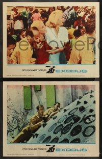 5t0602 EXODUS 3 LCs 1961 Otto Preminger, Paul Newman, Eva Marie Saint, Jill Haworth!