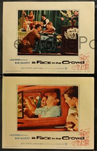5t0526 FACE IN THE CROWD 4 LCs 1957 power-hungry preacher Andy Griffith, Patricia Neal, Elia Kazan!
