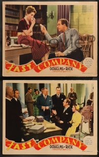 5t0527 FAST COMPANY 4 LCs 1938 Melvyn Douglas, Florence Rice, Claire Dodd, wacky images!