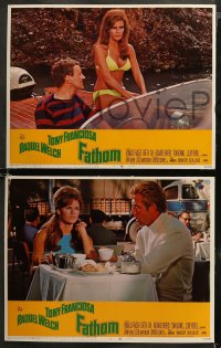 5t0373 FATHOM 7 LCs 1967 w/best close up of super sexy Raquel Welch in skydiving gear & parachute!