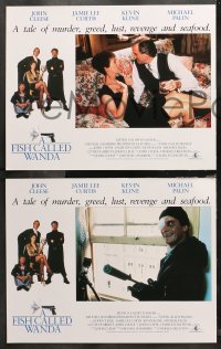 5t0121 FISH CALLED WANDA 8 LCs 1988 John Cleese, sexy Jamie Lee Curtis, Kevin Kline & Michael Palin!
