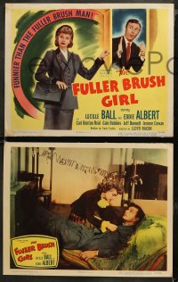 5t0127 FULLER BRUSH GIRL 8 LCs 1950 saleswoman Lucille Ball & Eddie Albert, rare complete set!