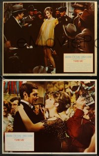 5t0606 FUNNY GIRL 3 LCs 1969 Barbra Streisand performing musical number on stage and dancing!