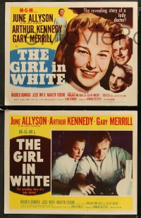5t0132 GIRL IN WHITE 8 LCs 1952 pretty female doctor June Allyson, directed by John Sturges!