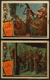 5t0471 GUNG HO 5 LCs R1948 Randolph Scott, Noah Beery Jr, battle cry of the marine raiders!