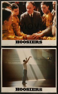 5t0424 HOOSIERS 6 LCs 1986 Indiana sports, best basketball movie ever, great images!