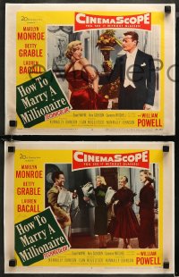 5t0615 HOW TO MARRY A MILLIONAIRE 3 LCs 1953 Marilyn Monroe, Betty Grable, Lauren Bacall, Powell!