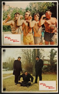 5t0144 HUSBANDS 8 LCs 1970 directed by John Cassavetes, great images of him and Ben Gazzara, Falk!