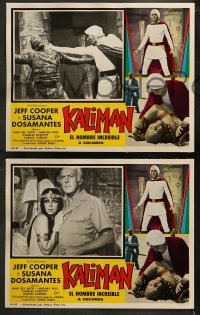 5t0161 KALIMAN EL HOMBRE INCREIBLE 8 Spanish/US LCs 1972 cool sci-fi with costumed hero!