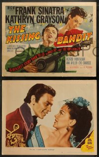 5t0165 KISSING BANDIT 8 LCs 1948 great images of Frank Sinatra romancing pretty Kathryn Grayson!