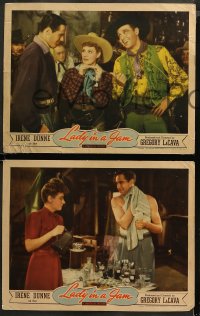 5t0478 LADY IN A JAM 5 LCs 1942 Irene Dunne, Patrick Knowles, Ralph Bellamy, Eugene Pallette