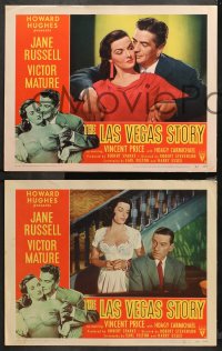 5t0479 LAS VEGAS STORY 5 LCs 1952 sexiest Jane Russell, Victor Mature & Vincent Price, gambling!