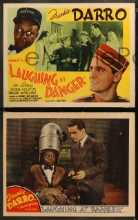5t0171 LAUGHING AT DANGER 8 LCs 1940 bellboy Frankie Darro, Mantan Moreland, rare complete set!
