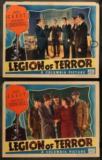 5t0538 LEGION OF TERROR 4 LCs 1936 Bruce Cabot & Marguerite Churchill, KKK-like hoodlums!