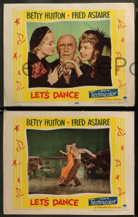 5t0619 LET'S DANCE 3 LCs 1950 great images of Fred Astaire, Betty Hutton, Roland Young, Ruth Warrick!