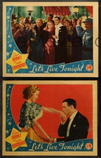 5t0620 LET'S LIVE TONIGHT 3 LCs 1935 romantic images of Lilian Harvey & Tullio Carminati, ultra rare!